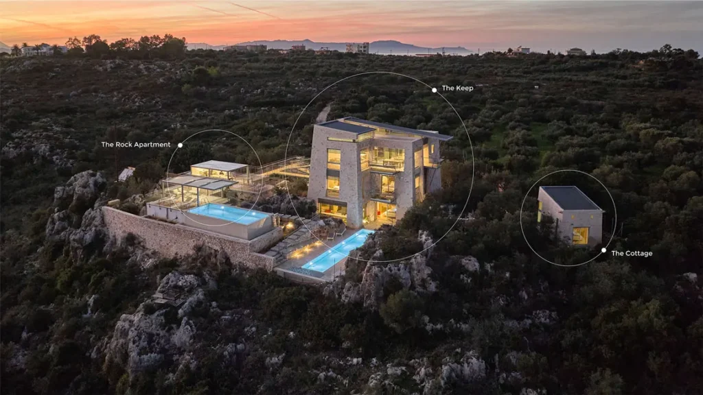 rent a villa retreat in Chania Crete